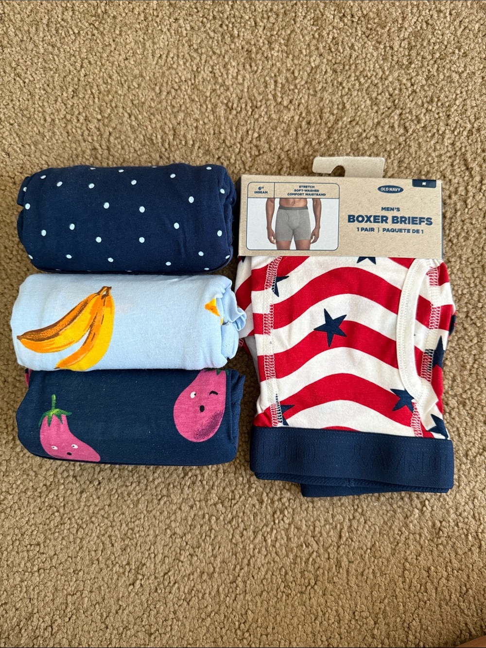 Old Navy lot of 4- Boxer Brief med